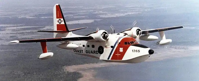 HU-16 Albatross similar to Number 2125 taking flight on a mission. HU-16 Albatross similar to Number 2125 taking flight on a mission.